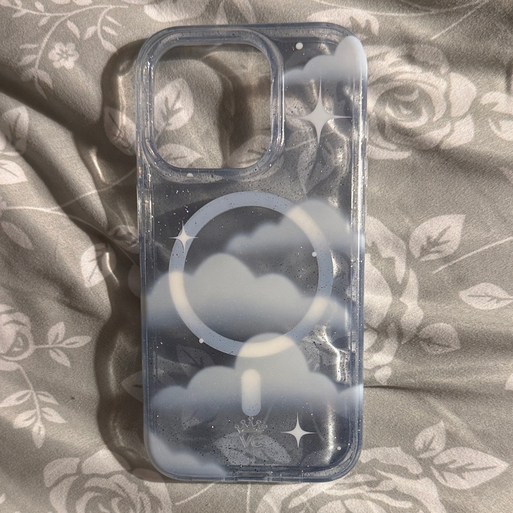 Velvet Caviar Cloudy Sky Phone Case - White and Blue